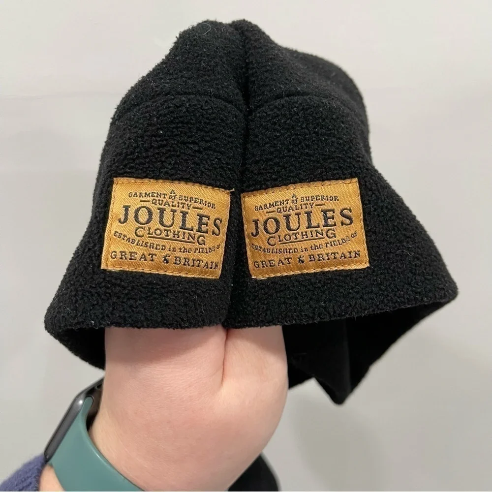 Joules Welton Fleece Welly Socks in Black Rainboot Socks